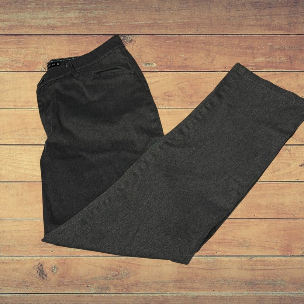 Lee Relaxed Fit Straight Leg Charcoal Grey Size 8 short